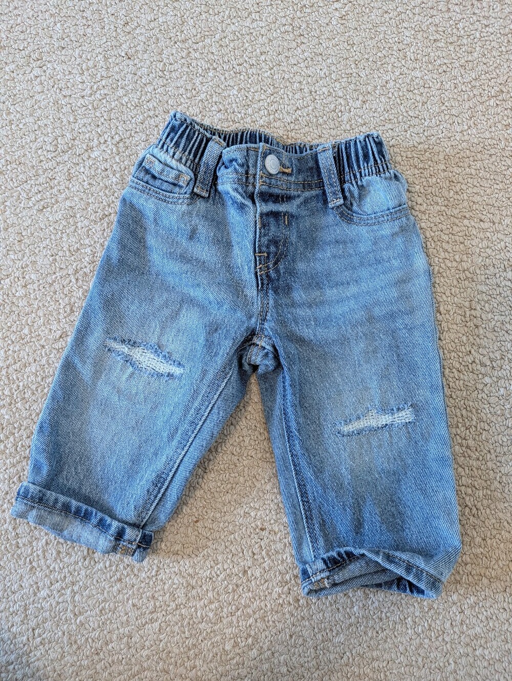 Old Navy Blue Denim Pull-On Jeans 6-12 Months